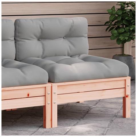 Lusso Casadino - Divano Da Giardino Senza Braccioli Con Cuscini Massello Douglas - Foto 8