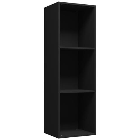 Libreria /mobile Tv Nero 36x30x114 Cm In Legno Multistrato - Foto 1