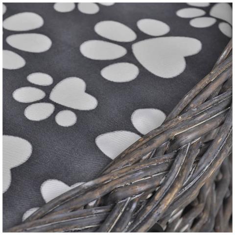 Albero Per Gatti In Salice Casetta/cuccia/palo Tiragraffi Con Cuscino - Foto 5