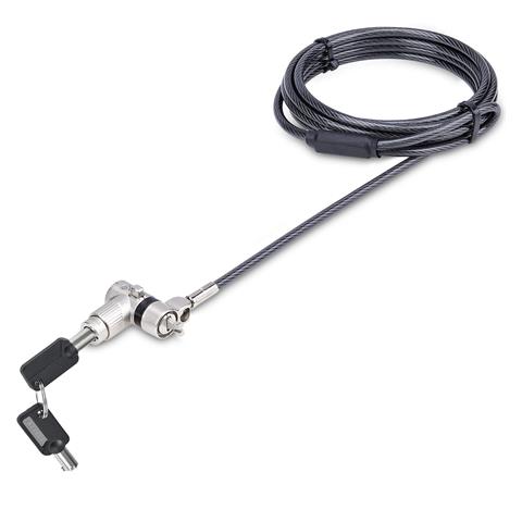 StarTech.com Cavo di sicurezza per computer con chiave master, compatibile con Nano /K-Slot, cavo antifurto resistente al taglio, blocco universale per computer portatile da 2m, confezione da 25 pezzi - Foto 1