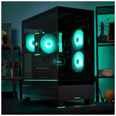 5901443416388 PC AMD Ryzen™ 5 7600 32 GB DDR5-SDRAM 1 TB SSD NVIDIA GeForce RTX 5070 Midi Tower Nero - Foto 2