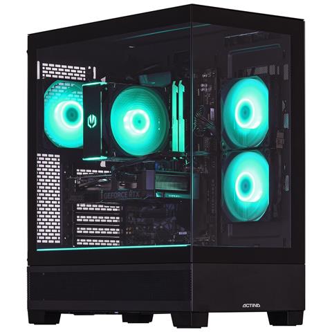 5901443416388 PC AMD Ryzen™ 5 7600 32 GB DDR5-SDRAM 1 TB SSD NVIDIA GeForce RTX 5070 Midi Tower Nero - Foto 1