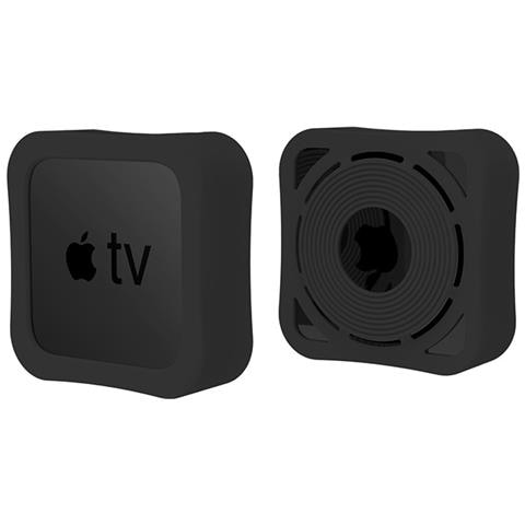 Copertura Completa In Silicone Per Apple Tv 4k (2021) Black - Foto 1