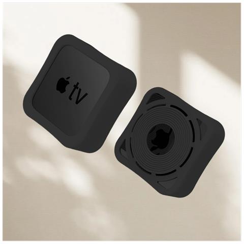 Copertura Completa In Silicone Per Apple Tv 4k (2021) Black - Foto 3