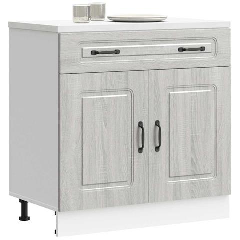 Base da Cucina Kalmar Grigio Sonoma in Legno Multistrato - Foto 2