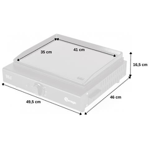 Griglia Elettrica Happy Garden SO-OLIA Superficie 43 x 37 cm Potenza 2000 W Colore Nero - Foto 2