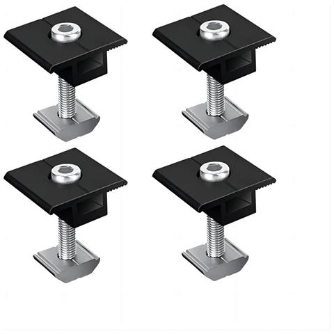 Wetown Supporto Per Modulo Solare Morsetti Centrali 4 Pezzi 35mm - Foto 1