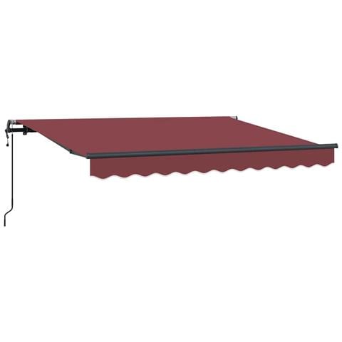 Tenda Retrattile Borgogna 350 x 200 cm Poliestere e Alluminio - Foto 1