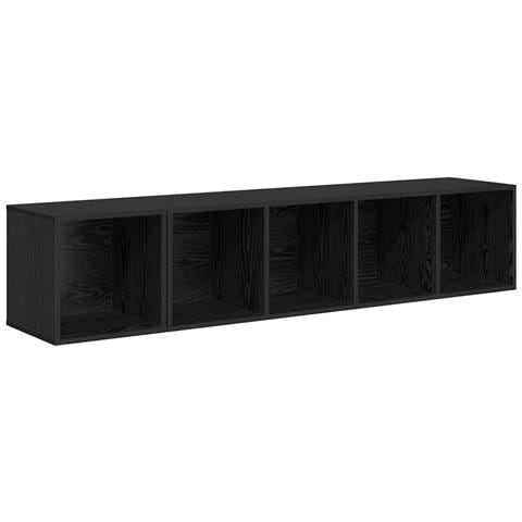 Set di mobili TV 2 pcs Rovere nero 37 x 37 x 142.5 cm - Foto 1