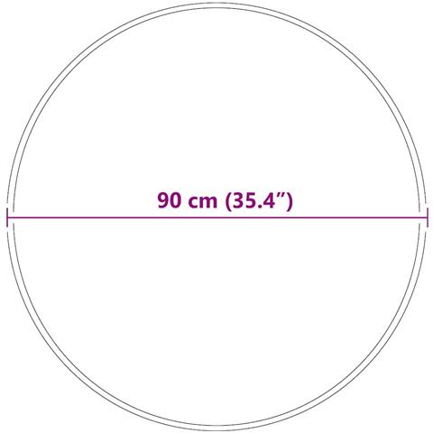 Tappeto Marrone 90 x 90 cm Polipropilene - Foto 7