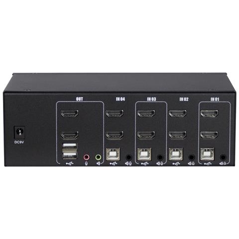 AS-42HA HDMI switch per keyboard-video-mouse (kvm) Nero - Foto 4
