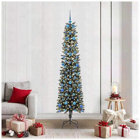 Albero di Natale artificiale con 300 LED Verde 210 cm - Foto 2