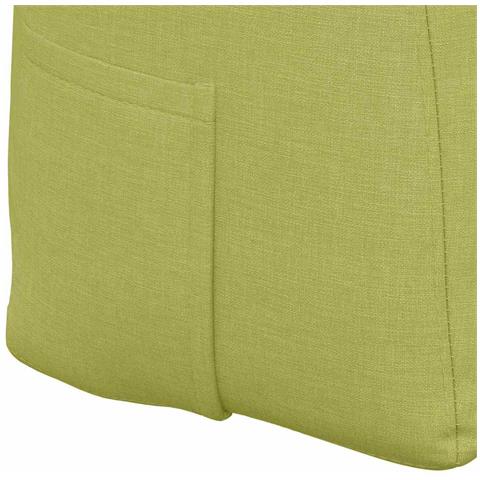 Cuscino per Schiena Verde chiaro 180 x 24 x 50 cm Tessuto - Foto 9
