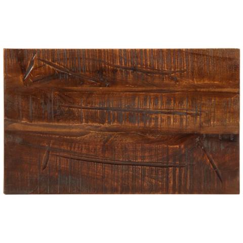 Piano Tavolo 60x30x2,5 cm Rettangolare in Massello di Recupero - Foto 1