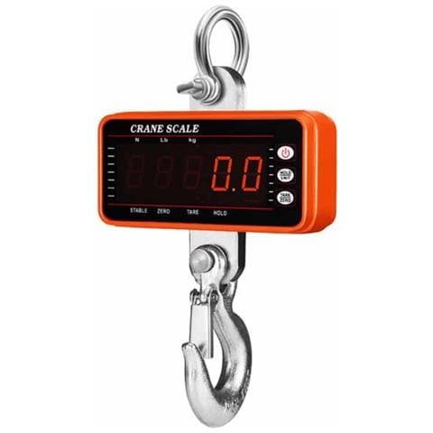 Bilancia Digitale A Sospensione Con Display Led 500kg - Alimentata A Batteria Orange - Foto 1