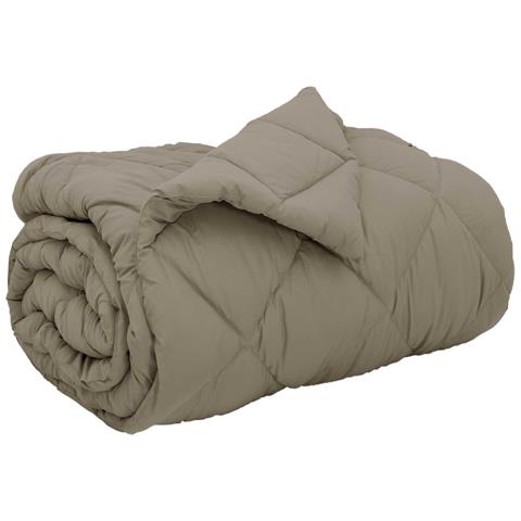 Duvet Invernale Grigio chiaro 220 x 155 cm Microfibra - Foto 1