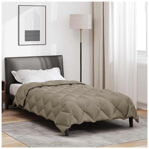 Duvet Invernale Grigio chiaro 220 x 155 cm Microfibra - Foto 2