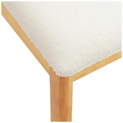 Sedia da pranzo 2 pcs Naturale e chiaro Legno di gomma solido - Foto 9