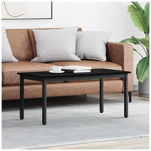Tavolino da salotto Rovere Nero 100 x 50 x 45 cm - Foto 2