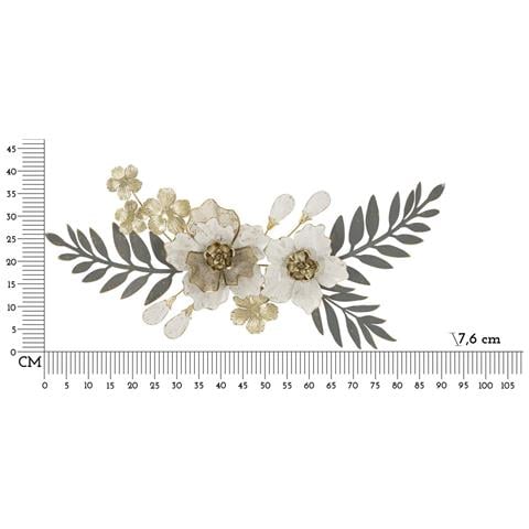 Decorazione In Metallo 3d Fiori 30-multicolore-metallo-90,2x7,6x41,9 Cm - Foto 6