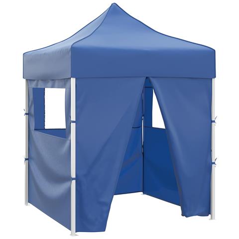 Tenda Party Blu 200 x 200 x 315 cm Tessuto Oxford - Foto 1