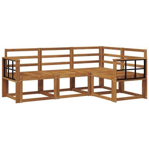 Set di divani da esterno 4 pcs Naturale - Foto 1
