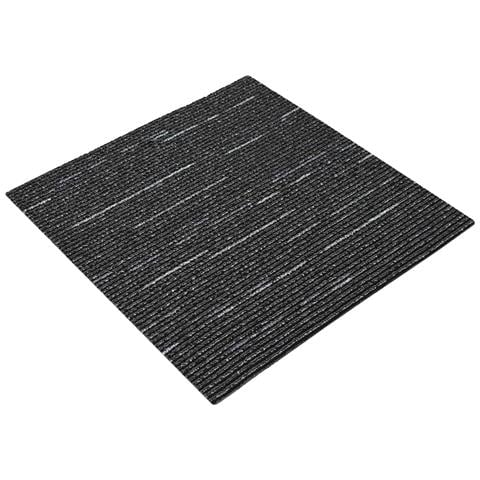 Piastrella per Tappeto Strisce Nere 50 x 50 cm 4 pcs - Foto 1