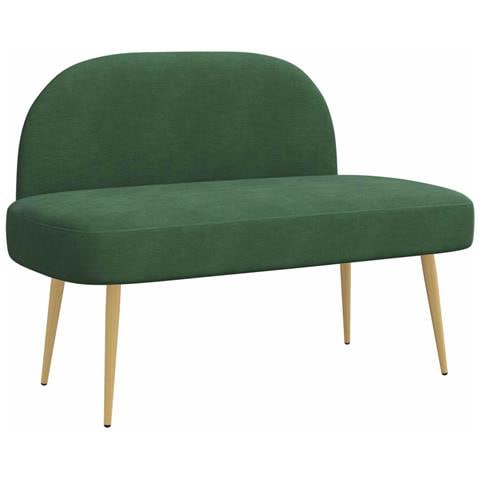 Panchina imbottita con schienale Verde giungla 110 x 60 x 76 cm - Foto 1