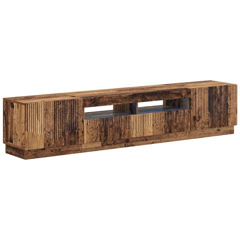 Mobile TV LED a 5 pezzi Legno antico Legno ingegnerizzato - Foto 1