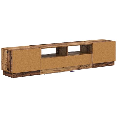 Mobile TV LED a 5 pezzi Legno antico Legno ingegnerizzato - Foto 8