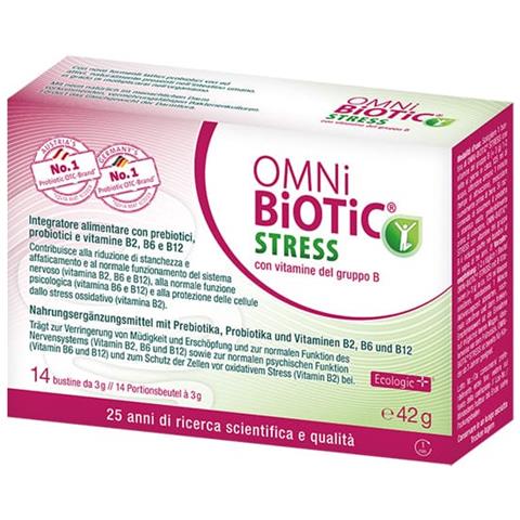 Omni Biotic Stress Vitamine Gruppo B 14 Bustine da 3 g - Foto 1