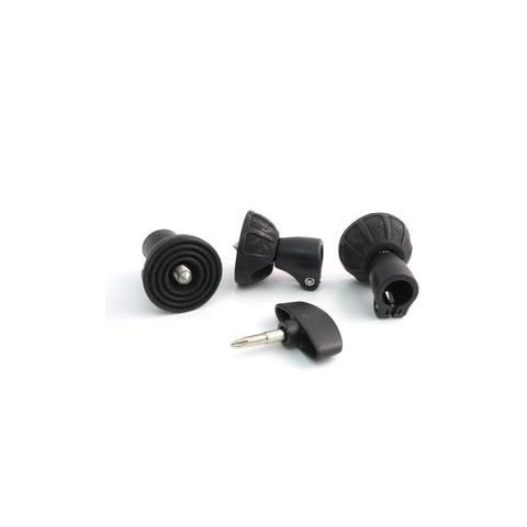 Kit Piedino in Gomma con Ventosa in Acciaio per Treppiede 1.9 cm Nero 190SCK2 - Foto 1