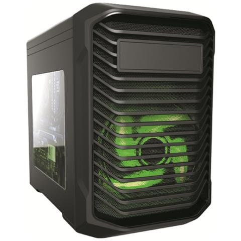 Case Bigcube Micro Atx, Usb 3.0, Audio Hd, 2 Fan Con Luce Verde - Foto 2