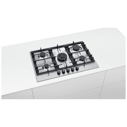 Piano Cottura PCQ7A5B90 Serie 6 a Gas 5 Fuochi Gas Colore Inox - Foto 2