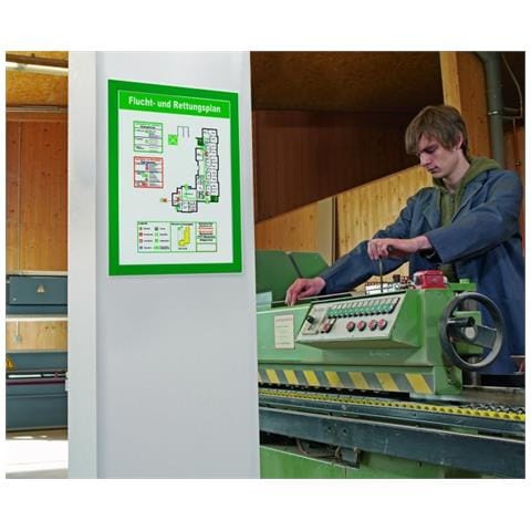 Duraframe A4 Big Pack Cornice A4 Adesiva Pannello Magnetico Verde 10pz - Foto 1