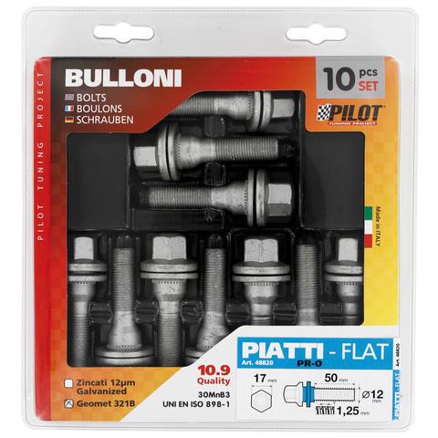 Set 10 Bulloni Lunghi Piatti C / rond. pr0 - Foto 2