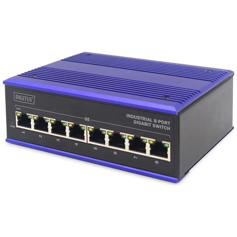 ASSMANN Electronic DN-651119 switch di rete Gigabit Ethernet (10/100/1000) Nero, Blu - Foto 1