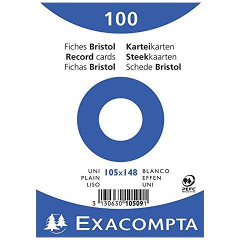10509e Cartoncini Bristol, 105 X 148mm, Bianco - Foto 1