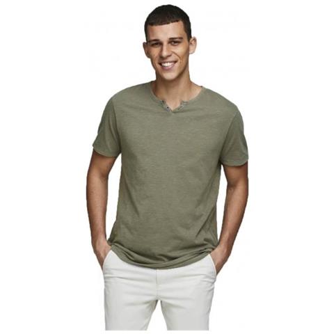 Split Neck Tee Ss Noos T-shirt Manica Corta Uomo Taglia S - Foto 1