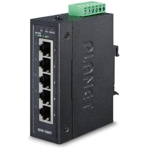 Isw-500t Switch Di Rete Non Gestito Fast Ethernet [10/100] Blu (ip30 Compact Size 5-port - 10/100tx Fast Ethernet - Foto 1