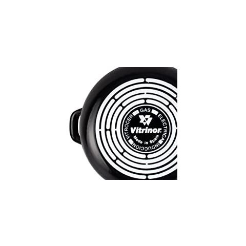 Magefesa Kenia Batteria Da Cucina Induzione Set Pentole 7 Pezzi E 3 Padelle, Coperchi In Vetro  Nero - Foto 8