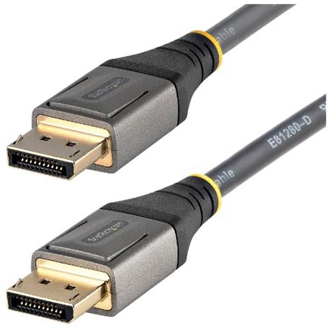 Cavo DisplayPort 1.4 Supporto Video 8K per Monitor / Display da 1 metri Colore Grigio / Nero - Foto 1