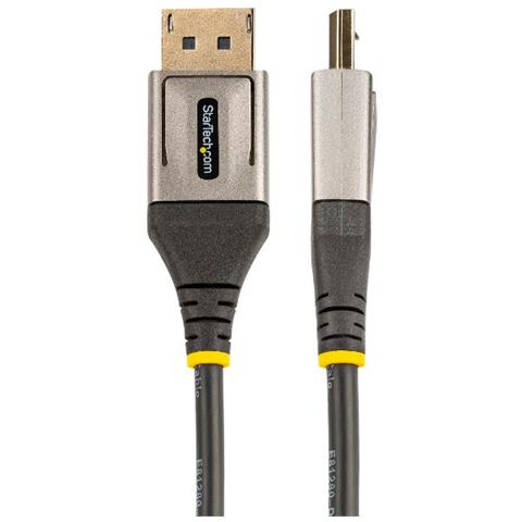 Cavo DisplayPort 1.4 Supporto Video 8K per Monitor / Display da 1 metri Colore Grigio / Nero - Foto 2