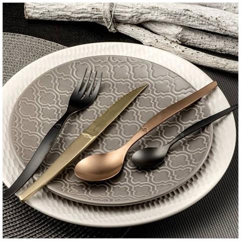 Set di Posate 16 pz Jet Champagne Pietra Slavata - Foto 2