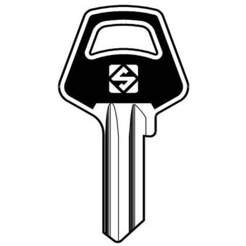 Chiave Piatta Slim Color Meroni Mer1sl Ottone Nichelato X 10 Pz - Foto 1