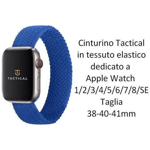 Cinturino M 755s Originale Braided String Per Apple Watch 1-2-3-4-5-6-7-se 38 40 41mm Blu - Foto 2