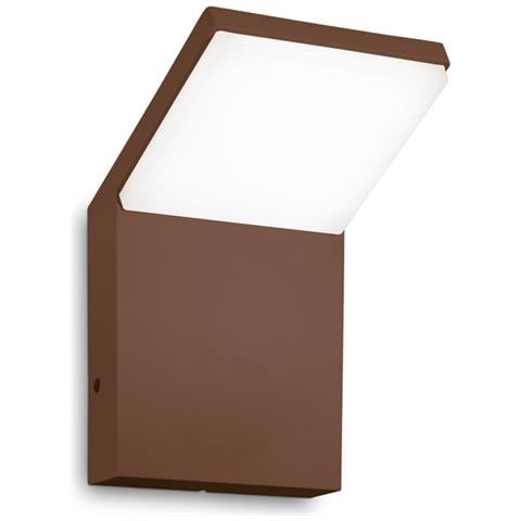 Applique Da Parete Contemporaneo Style Alluminio Coffee Led 9w 3000k Ip54 - Foto 1