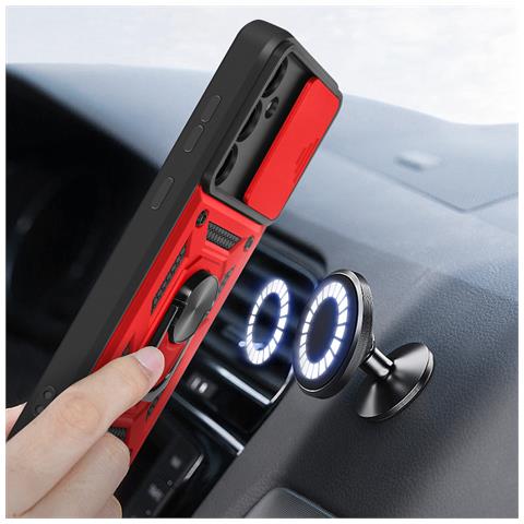 Cover Per Samsung Galaxy A35 5g Anello Coprifotocamera Scorrevole - Foto 5