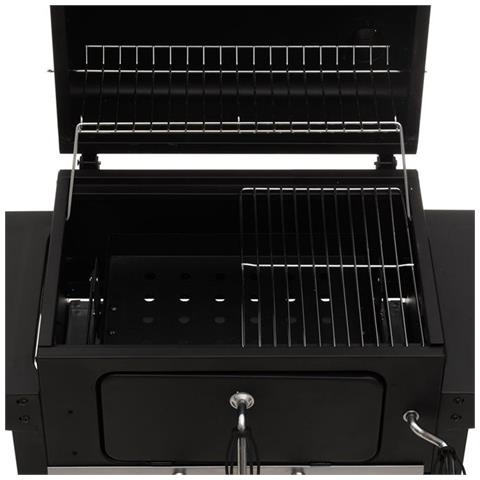 Barbecue A Carbone Bbq Da Giardino Con Manopola Grill A Doppio Ripiano E Ruote - Foto 2