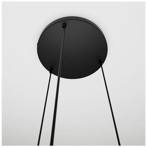 Lampada A Sospensione Cosmo - Nero, Grigio, Ambra - Acciaio Verniciato A Polvere, Vetro - 70x100x14 Cm - Foto 8